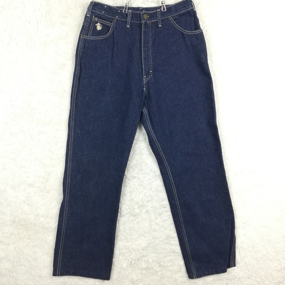 Vtg Kenny Roger's Karmen Girls Jeans Western Straight Leg Blue Denim‎ Indigo 18